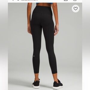 Lululemon Black Leggings Wunder Under hat tight 35”